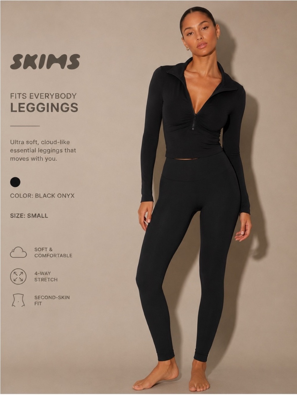 NWT Skims Fits Everybody Leggings Size XS